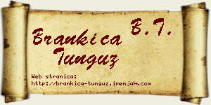 Brankica Tunguz vizit kartica